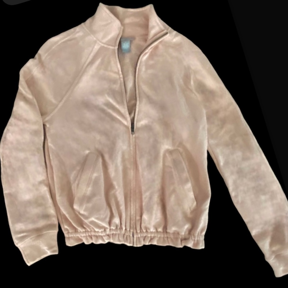 Caslon Off Duty Knit Track Jacket Blush Pink - Picture 5 of 5